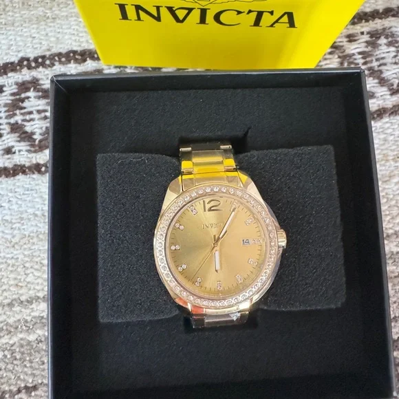 Invicta Angel Unisex Watch - 38mm, Gold